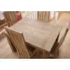 1.2m Reclaimed Teak Taplock Dining Table with 4 Vikka Chairs - 4